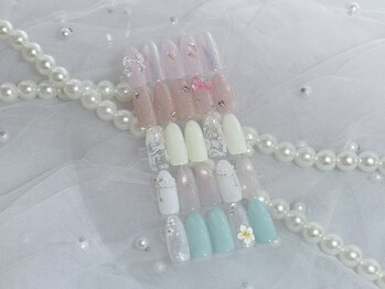 ルブリー(roovely)の写真/大好評☆選べる定額ネイル【シンプル5種 初回￥7300/華やか5種 初回￥8300】最先端トレンドネイル