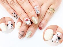 ネイルコレクション ピンク(Nail Collection Pink)/キャラクター３Ｄ♪スヌーピー