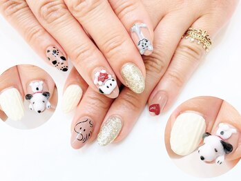 ネイルコレクション ピンク(Nail Collection Pink)/キャラクター３Ｄ♪スヌーピー