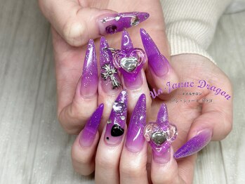 アン ジョーヌドラゴ/【ロングネイル】パープルネイル