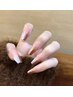 ふっくらフィルインネイルチップ長さだし10本＋シンプルコース