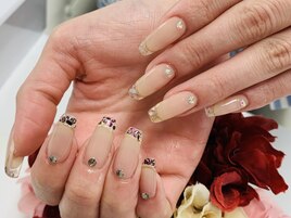 【ほり】先端クリアネイル