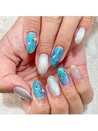 オーロラ　グラデーション