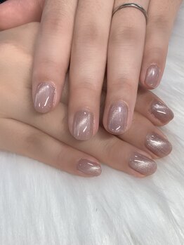 マグネット×キャッツアイネイル