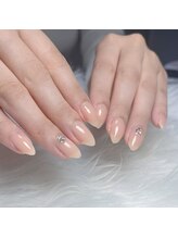 ホワイトネイル 難波店(WHITE NAIL)/ワンカラー/うる艶/ピンクネイル