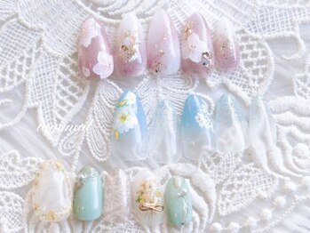 たゆ ネイル(たゆnail)の写真/ウォーターネイルケア付き◎美しいロングネイル＋パラジェルでうっとり美爪♪