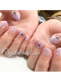 クリスタルネイル ゆめタウン博多店(CRYSTAL NAIL)/ピンクネイル