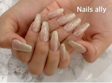 ネイルズアリー 立川店(Nails ally)/スカルプ×ラメフル×グリッター