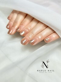 秋冬　シンプルネイル