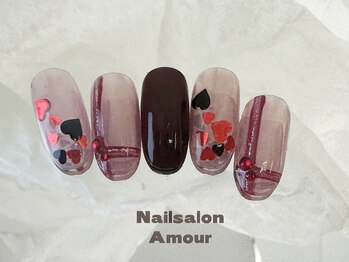 アムールユシマテン 上野湯島店(Amour)/ キラキラ秋のネイルコース¥7980
