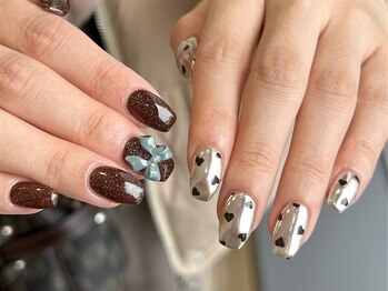 ラズワルド(Lazward)/大人＊ガーリーリボンネイル