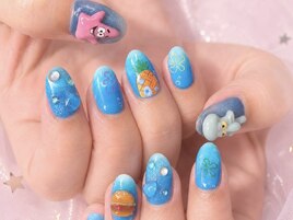 スポンジボブネイル 新宿３D