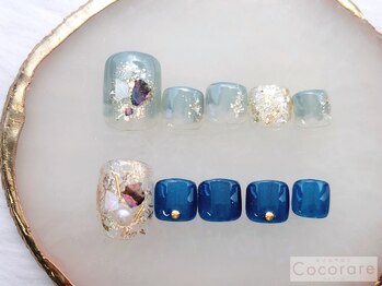 ココラーレ(cocorare)の写真/足元から輝く季節へ！定額フットネイル7000円～☆足裏角質ケアも+3000円でつるつるに！