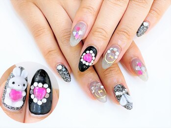 ネイルコレクション ベビーピンク(Baby Pink)/ジェル定額¥9990★3Dうさぎ