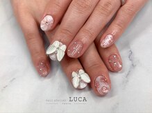 ネイルアトリエルカ(nail atelier LUCA)/M-102大人可愛いフラワーネイル