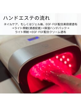 リンク(LINK)/トーンアップハンドエステ流れ