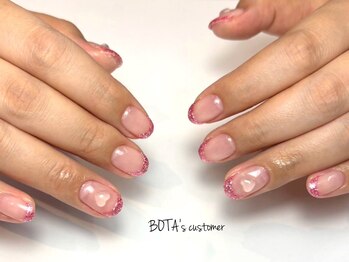 ボタネイル 本厚木(BOTANAIL)/グリッター/フレンチ/夏ネイル