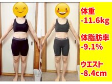 岡谷市民美容整体院/【-11.6kg】卒業生紹介