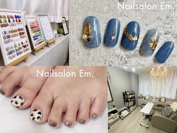 エン(Em.)の写真/完全個室の落ち着いた空間で、ゆっくり癒しの時間を♪経験豊富なネイリストがネイルのお悩みを解決◎