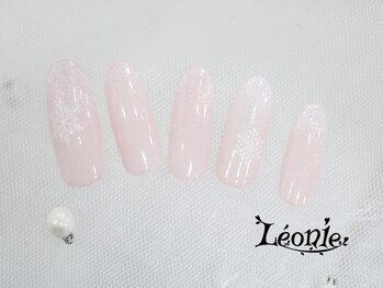 シンプル冬ネイル