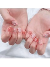 アートネイル ギャラリー(Art nail Gallery)/上品かわいいローズネイル♪