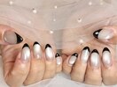 黒フレンチネイル♪【四日市】