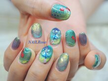 ネイルローズ(NAIL Rose)/金魚風鈴夏ネイル