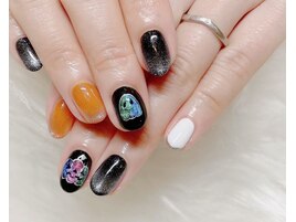 ハロウィンネイル/カボチャ