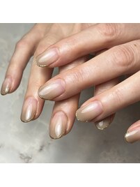 グラデーション×ミラーライン