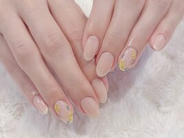 ＃ミモザネイル　＃大人ネイル