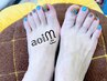 【FOOT/ ¥持ち込みデザイン】+フットバス付き「池袋/パラジェル/フットネイル