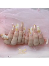 ヘブン ネイル 鶯谷(HEAVEN Nail)/ゴールドリーフネイル