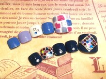 アールドヴィーヴル 富山(Ar de vivre)/定額フットネイル☆ネイビー