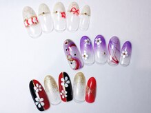 ネイルサロン マハロ 横浜四季の森フォレオ店(Nail Salon Mahalo)/お正月デザイン