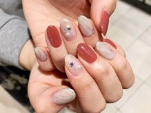 ネイルズ ララ(nails Lala)/大理石ネイル。