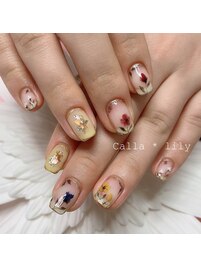 アンティーク手描きネイル