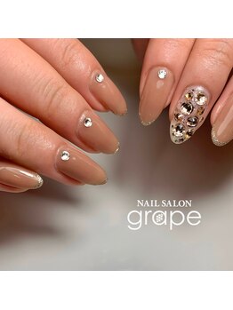 ネイルサロン グレープ(nail salon grape)/マオジェル　【ワンカラー】