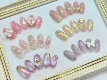 ディー (Dee)の写真/《デザインネイル★平日限定》初回￥7800/通常￥8600♪ワンホン・リボンネイルなどがお好きな方に◎