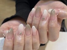 ネオリーブシェリエ 浅草店(Neolive cherie)/キラキラホワイトグラデーション