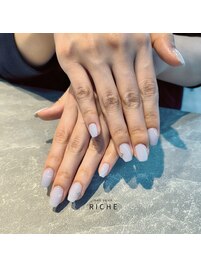 春色アイスブルーネイル