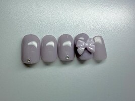 パープル×リボン