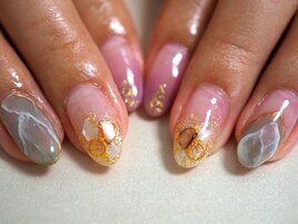 大人　艶シェルネイル