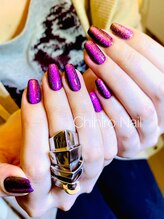 チヒロネイル/マグネットジェルでワンカラー