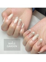 ネイルズガーデン(NAILS GARDEN)/マグネット×フレンチ
