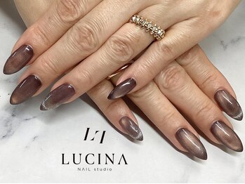 ネイルスタジオ ルキナ(LUCINA)/c-484 パープルマグネットネイル