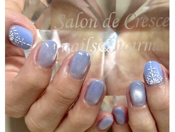 サロン ド クレセント(Salon de Crescent)の写真/[武庫之荘徒歩3分]繊細アート◇綺麗め・ニュアンス・華やかデザインまで幅広く対応◎パラジェル