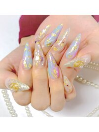大理石風ネイル