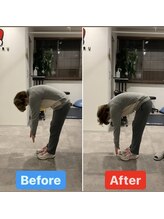 ナオル整体 銀座院(NAORU整体)/40代女性施術事例【前屈動作】