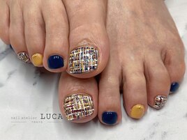 M-103 カラフルツイードネイル