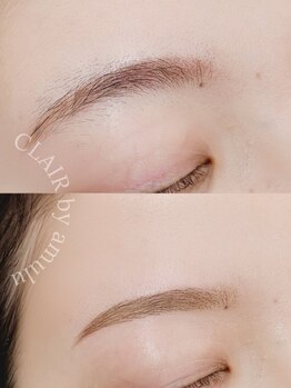 クレール バイ アミュール(CLAIR by.amulu)の写真/眉毛ワックス脱毛を一人一人に合う黄金比率で仕上げます♪ネイルやマツエクとのセットも◎美眉で印象UP☆